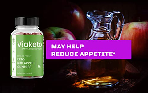 Via Keto Gomas de Maçã com Vinagre de Maçã, 120 Unidades – Emagreça com Saúde! - Zonata
