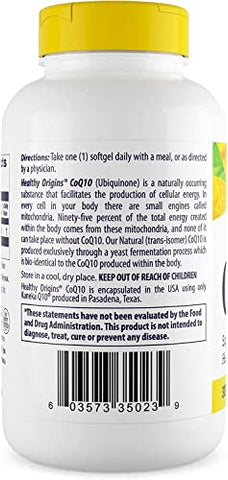 CoQ10 (Kaneka Q10), 300 mg – Saúde do Coração – 300 mg de Coenzima Q10 para a saúde cardíaca - Healthy Origins