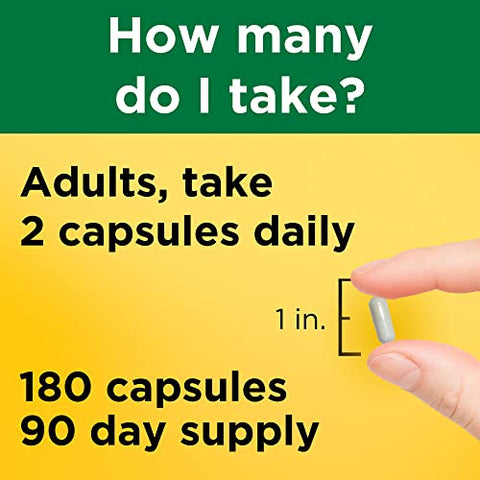 Magnesium Glycinate 200 mg – Suporte Muscular, Cardíaco, Nervoso e Ósseo – 180 Cápsulas de Magnésio Bisglicinato – Fornecimento de 90 Dias - Nature Made