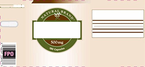 Natural Brand Psyllium Seed Husk 500mg – 180 Cápsulas – Saúde Digestiva - GNC