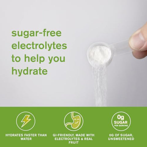 Pó Eletrolítico Sem Açúcar – Mistura para Bebida de Hidratação – Sem Adoçante – Limão Lima – 30 Porções – Keto, Paleo, Vegano, Não-OGM - Skratch Labs