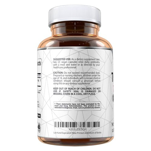 Extrato de Tongkat Ali 200:1, 1200MG Por Porção – 180 Cápsulas Veganas – Energia e Resistência – Livre de Glúten, Não-OGM – Qualidade Premium - Vegan Labs