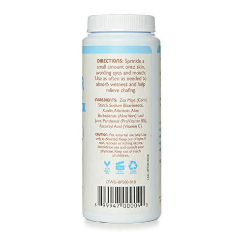 Pó de Bebê Little Twig, Fórmula Natural Derivada de Plantas com Amido de Milho e Aloe, Pó Livre de Talco 100%%, Sem Fragrância, 4,5 oz (127 g)