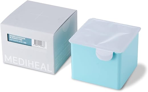 Refil Mediheal Madecassoside Blemish Pad (100 Pads) – Almofadas de Algodão para Tonificação Facial Anti Manchas e Melhora do Tom de Pele Irregular – Almofadas de Gaze Veganas