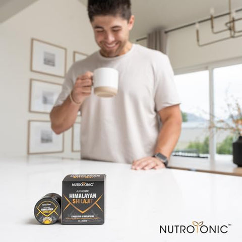 NutroTonic LLC - NUTROTONIC Autêntico Himalaia SHILAJIT | Selvagem Acima de 17000 FT | 100% Seco ao Sol | Resina Premium Orgânica Mais Potente | Testado em Laboratório de Terceiros | Fulvic