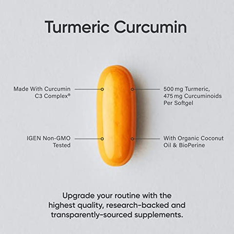 Turmeric Curcumin C3 Complex – Softgels com Extrato de Pimenta Preta Bioperine – 60 Cápsulas - Sports Research