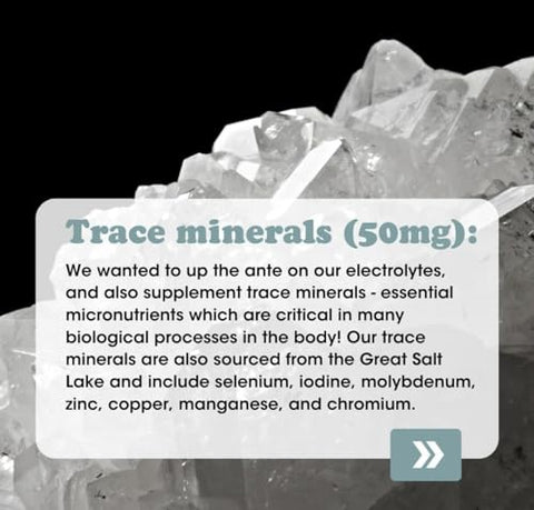 Electrolyte and Mineral Mix: Sal Marinho Puro do Oceano para Reidratação, Cloreto de Potássio, Malato de Magnésio para Tensão Muscular, Minerais Traços Essenciais, Sem Sabor, 30g - Fringe