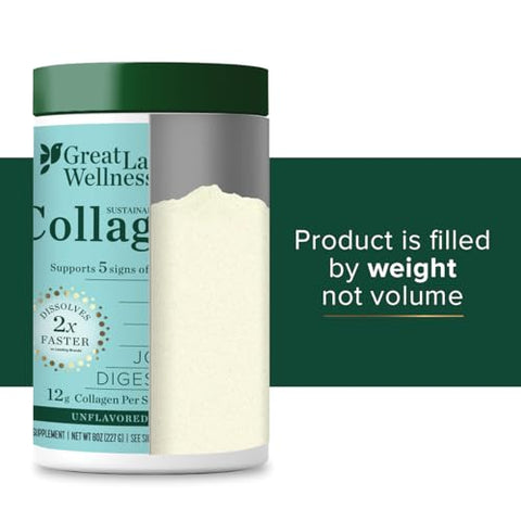 Colágeno Marinho Sustentável para Pele, Cabelo, Unhas e Articulações – 100g - Great Lakes Wellness