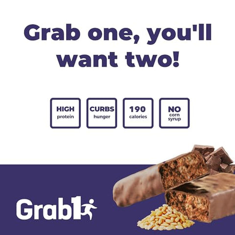 GRAB1 - Grab1 Barras de Proteína Sem Açúcar, Chocolate Amargo Sem Lactose (3 Pacotes = 12 Barras) | 12g Proteína 4g Fibra | Baixa Caloria | Zero Açúcar