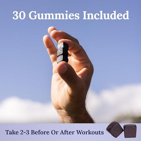 Gummies de Recuperação de Mirtilo For Wellness™ Hidratação (30 Gummies) – Reposição de Eletrólitos Vitais, Suporte à Recuperação Muscular