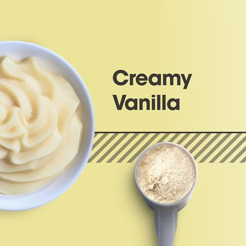 Gold Standard 100% Proteína Vegetal em Pó, Sem Glúten, Vegana para Suporte Muscular e Recuperação com Aminoácidos – Baunilha Cremosa, 20 Porções - Optimum Nutrition