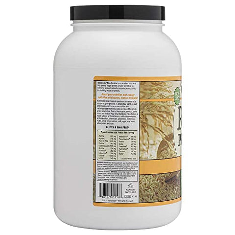 NutriBiotic - Nutribiotic Proteína de Arroz, Baunilha, 3 Libras (1360g)