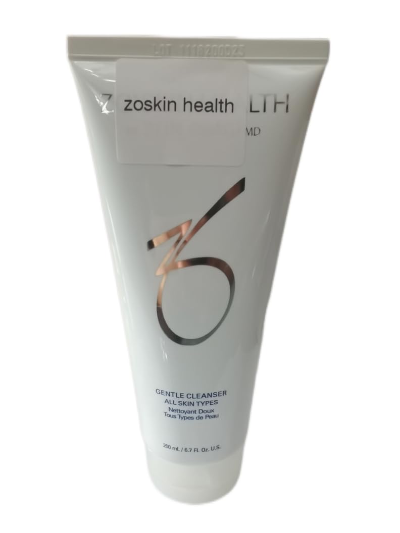 zoskin health - Gentle Facial Cleanser 6.7 fl. oz – Limpeza Facial Suave para Pele Sensível, Sem Espuma, Não Resseca, Livre de Óleo e Fragrância