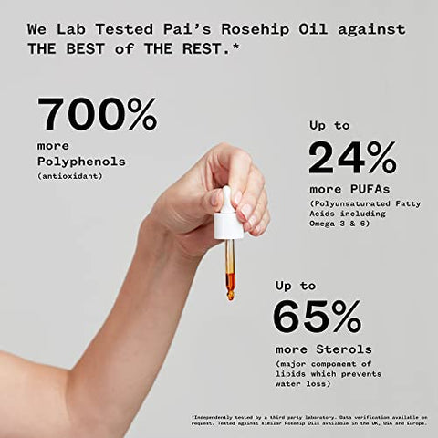 Óleo Facial Universal BioRegenerate de Rosa Mosqueta Orgânica | Natural, Vegano, Cuidados para Pele Sensível (30 mL) - PAI SKINCARE