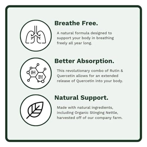 Utzy Naturals - Allurtica | Suplemento Herbal com Quercetina e Urtiga | Suporte sazonal para adultos | Marca Allurtica