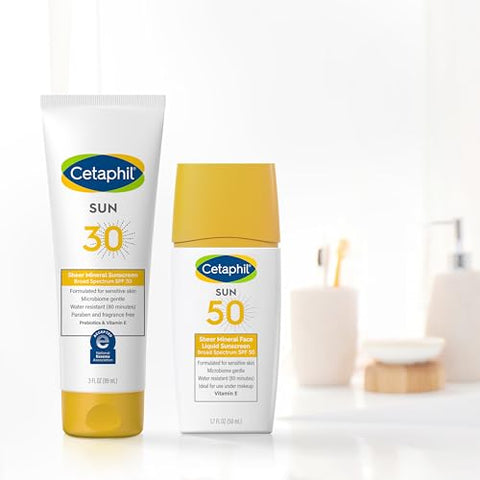 Cetaphil - CETAPHIL Protetor Solar Mineral Sheer para o Rosto – FPS, Fórmula Leve e Não Oleosa