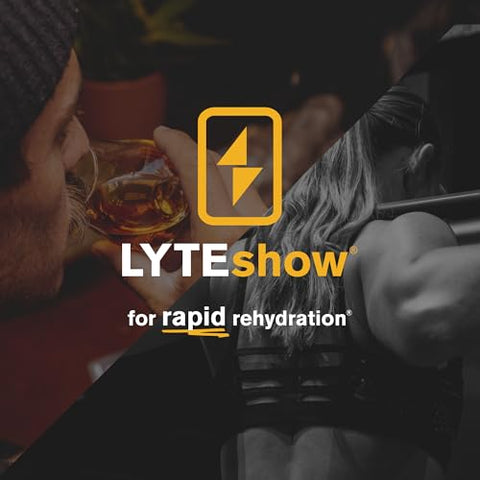 LyteLine - LyteShow Gotas Eletrolíticas para Água Sem Açúcar – Hidratação e Suporte Imunológico – 50 Porções Individuais – Amigo da Dieta Keto – Zinco e Magnésio para Reidratação Rápida