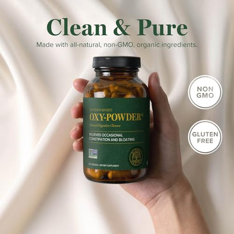 Oxy-Powder – Limpeza Natural do Cólon com Base em Oxigênio para Alívio da Constipação (120 Cápsulas) - Global Healing Center