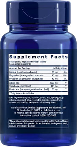 Life Extension - Esophageal Guardian – 60 Comprimidos Mastigáveis – Embalagem com 2 – Proteção para o Esôfago – Marca em Destaque