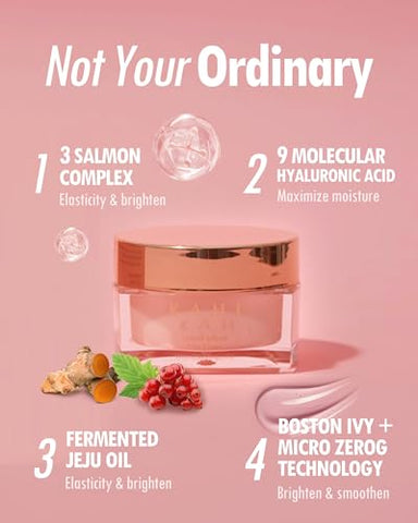 Creme Facial KAHI Wrinkle Bounce Core | Hidratante Facial | Creme Facial Coreano de Colágeno para Todos os Tipos de Pele 50ml