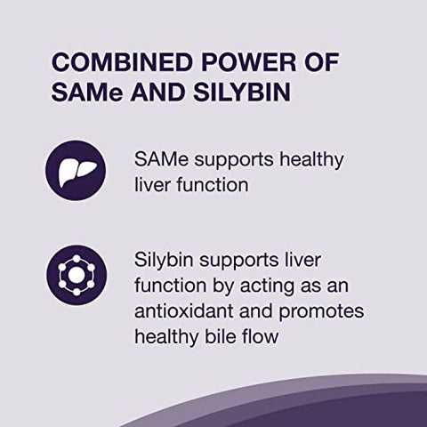 Denamarin – Suplemento para Saúde Hepática de Cães Grandes com S-Adenosilmetionina (SAMe) e Silibina, 30 Comprimidos (Embalagem de 1) - Nutramax Laboratories