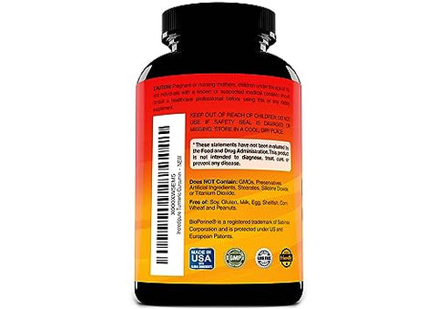 Cápsulas Vegetais de Cúrcuma com BioPerine, 755mg por Cápsula, 120 Unidades - Curcumin Incredipure