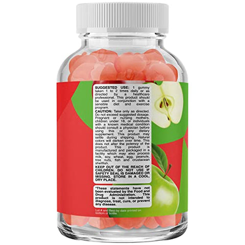 Phytoral - Gomas de Vinagre de Maçã com a Mãe – Gomas de AVC com Mãe para Adultos para Suporte Imunológico Digestão Saúde Intestinal e Suplemento de Suporte Energético – Vinagre de Maçã
