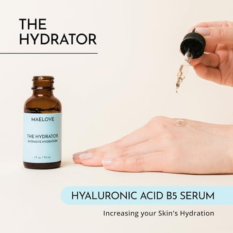 Serum de Ácido Hialurônico com Vitamina B5, Sem Perfume, Leve – 30ml - MAELOVE