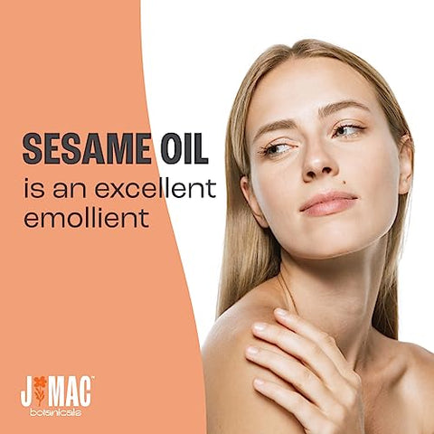 Óleo de Gergelim Orgânico, Frasco de Vidro – 100ml - J MAC BOTANICALS