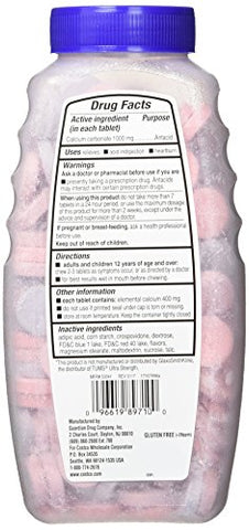 Antiacido / Suplemento de Cálcio Mastigável Ultra Forte 1000mg 265 Comprimidos (Pacote com 2) - Kirkland Signature