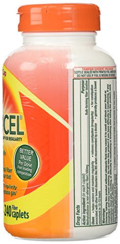 CITRUCEL - Citrucel Fiber Therapy 500 mg – 240 Comprimidos | Regularidade | Fibra | Marca Citrucel