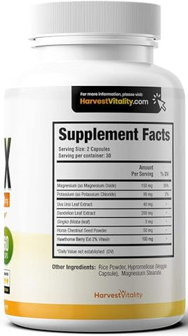 Harvest Vitality - Lipitrex Reduz Inchaço nas Pernas e Pés por Retenção de Água e Edema