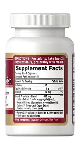 Puritan's Pride - Puritan’s Pride Bladder Assist – Suporte para a Bexiga – 60 Cápsulas