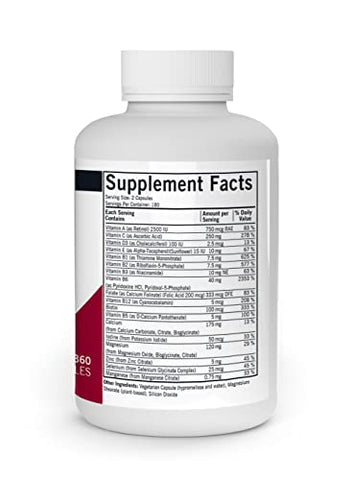 Super Nu-Thera – 360 Cápsulas – Multivitamínico Completo – com Vitamina B6 - Kirkman