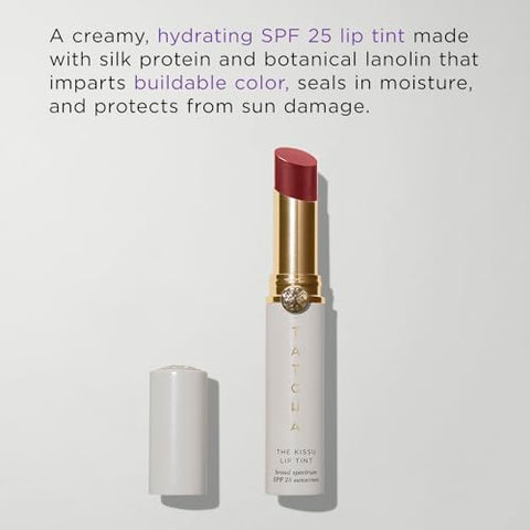 TATCHA - Protetor Labial Tonalizante Hidratante Kissu SPF 25 – Camellia | 4g