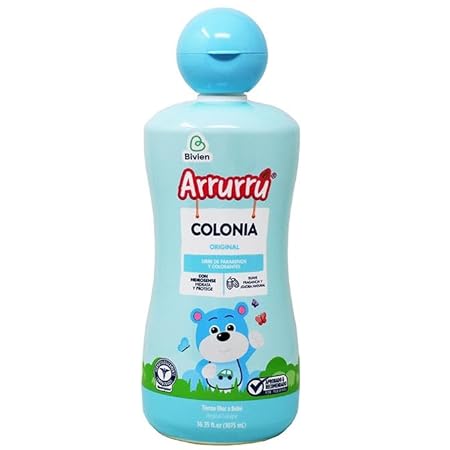 SOL DE ORO - Arrurru Cololia Azul 1075ml – Shampoo Suave para Bebês – Cuidado e Higiene Infantil