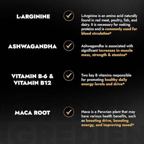 NATIVE OASIS - (2 Frascos) Gomas Estimulantes de Testosterona | Complexo 8-em-1 | Maca, Ashwagandha, L-Arginina, Tribulus