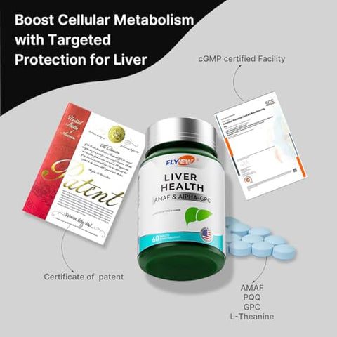 Flynew - Fórmula Detox para Saúde do Fígado, Livre de Cardo Mariano – Marca: Liver Health