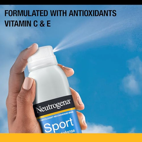 Protetor Solar Neutrogena Sport Active Defense FPS 70 Spray, Resistente ao Suor – 150ml