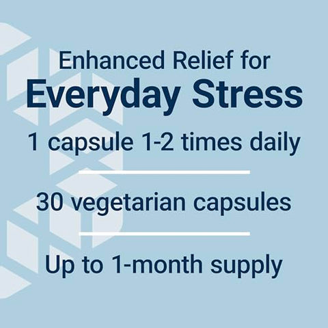 Enhanced Stress Relief: Suplemento para o estresse com extrato de melissa, L-teanina, sem glúten, não transgênico, vegetariano, 30 cápsulas - Life Extension