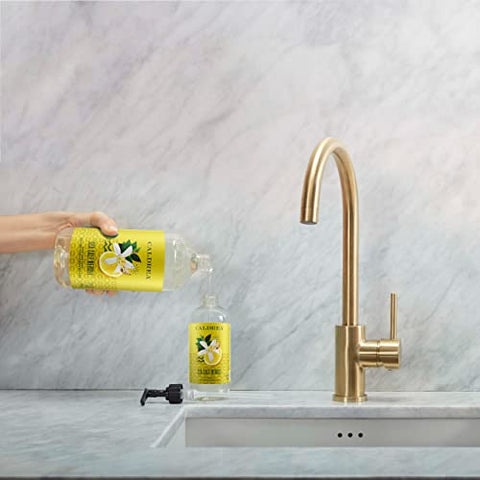 Recarga de Sabonete Líquido Caldrea, Gel de Aloe Vera, Óleo de Oliva e Óleos Essenciais para Limpar e Condicionar, Fragrância de Sal Marinho e Neroli, 946 ml