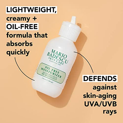 Mario Badescu Hidratante Oil Free com FPS 17|30 para Pele Mista e Oleosa – Proteção Solar Facial