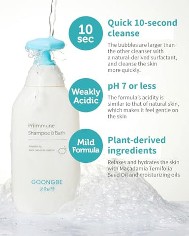 GOONGBE - Shampoo Pri-mmune: Fortaleça seu cabelo com a fórmula imunizante de alta performance | 250ml