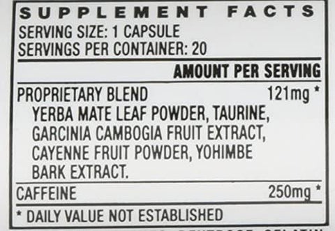 STACKER 2 - Suplemento Alimentar Energético Extreme Energizer Black Jax Good Luck 20 cápsulas/frasco (Lote de 6 X) = 120 cápsulas