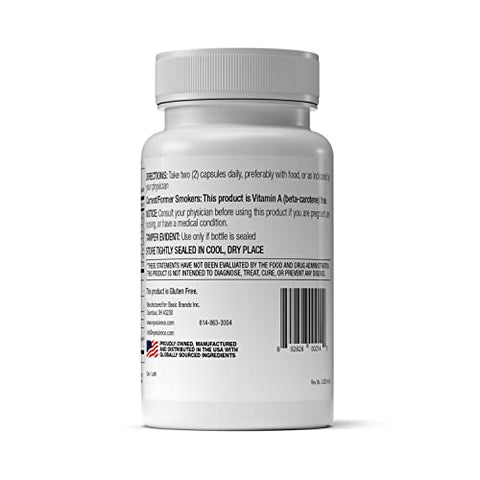 EyeScience - Fórmula de Saúde Macular – 120 Cápsulas – Suplemento Nutricional Completo para a Saúde dos Olhos – Contém Luteína, Zeaxantina, Vitamina C, D, E – Marca: Macular Health Formula