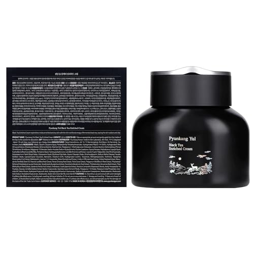 Creme Pyunkang Yul [PKY] Chá Preto Enriquecido para Anti-idade, Nutrição Concentrada para Cuidados com Linhas Finas com Kombucha, Extrato de Ginseng, Zero Irritação, Skincare Coreana (60ml)