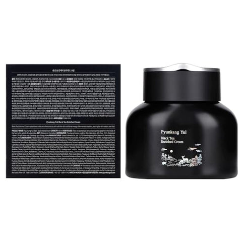 Creme Pyunkang Yul [PKY] Chá Preto Enriquecido para Anti-idade, Nutrição Concentrada para Cuidados com Linhas Finas com Kombucha, Extrato de Ginseng, Zero Irritação, Skincare Coreana (60ml)