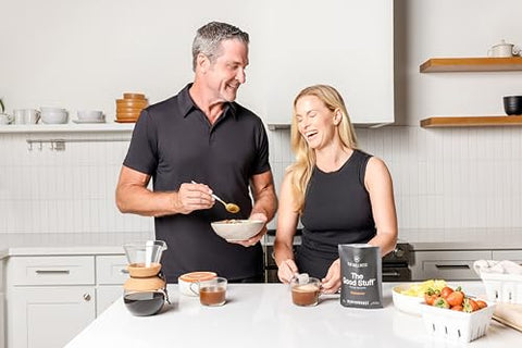 The Good Stuff™ Performance Blend (30 Porções), Suplemento de Café Sem Lactose com Colágeno, L-Teanina e Sal Rosa do Himalaia – Melhora o Foco e Aumenta a Energia - For Wellness