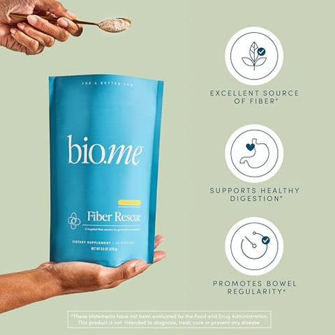 Bio.me - Resgate de Fibra – Pó de Casca de Psyllium para Saúde Digestiva – 100g
