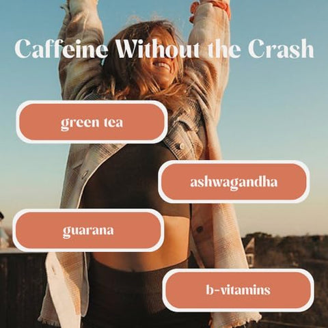 Rookie Wellness LLC - Rookie Wellness Wake – Pó de Bebida Energética Natural com 125 mg de Cafeína do Extrato de Chá Verde, Vitaminas do Complexo B, Extrato de Ashwagandha | Marca Rookie Wellness